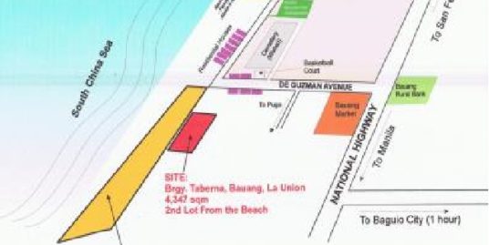 1,936 sqm Beach lot for sale in Taberna Bauang La Union, Ilocos